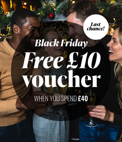 Black Friday - free £10 voucher when you spend £40