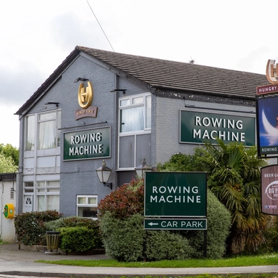 Exterior facade of a pub.