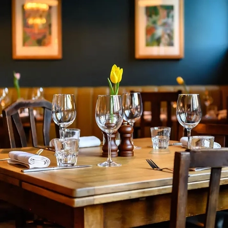 Metro - Little Rose (Cambridge) - A dining table at The Little Rose