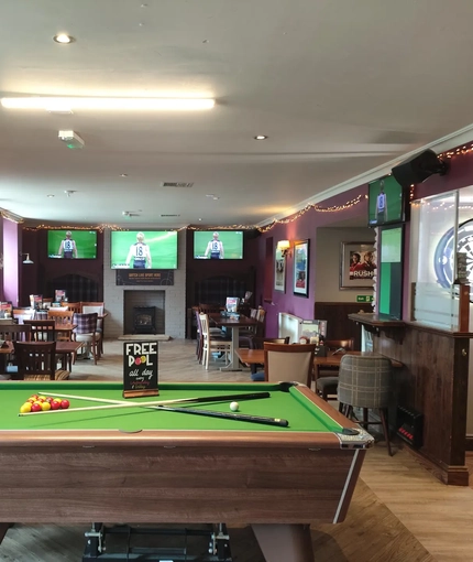 Internal view of a pub games area