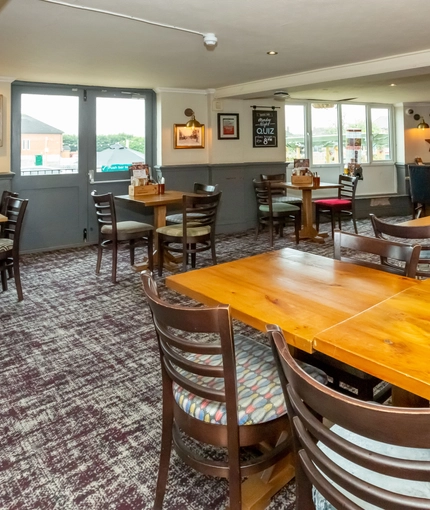 Restaurant area in a pub