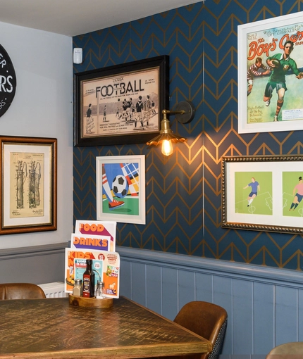 interior seating area of the pub