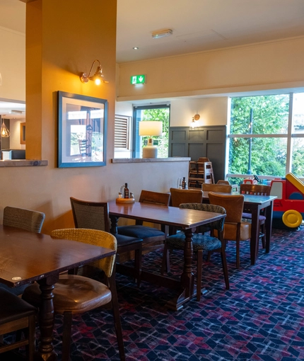 Restaurant area in a pub