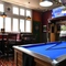 interior seating area and pool table