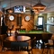 interior seating area and pool table
