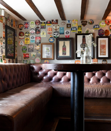 interior restaurant and seating area