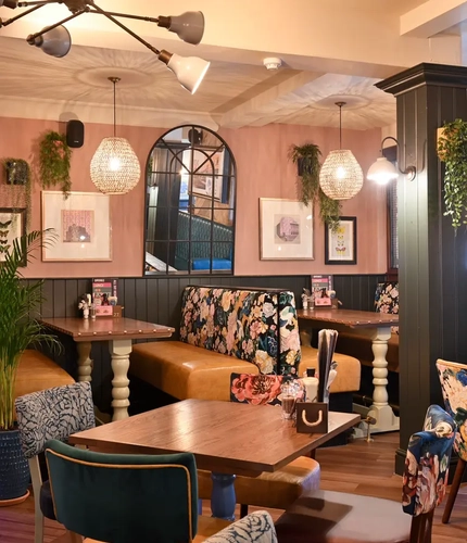 Restaurant inside of a pub