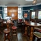 Internal seating area in a pub restaurant