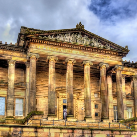 An image of the Harris Museum advertising local attractions near to Chef & Brewer venues.