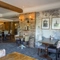 Interior dining area of a pub.