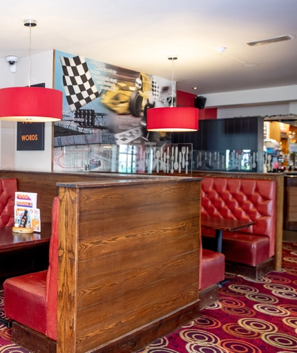 interior seating area of the pub