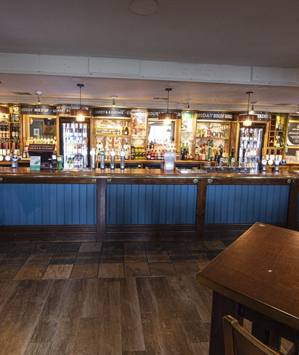 Bar area in a pub