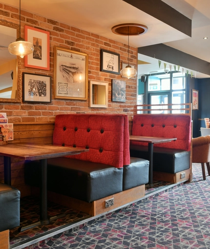 Restaurant area in a pub