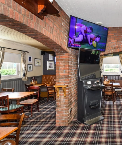 interior seating area of the pub