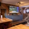interior pub games with tv and dart board