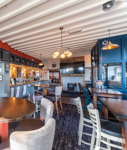 interior restaurant and seating area