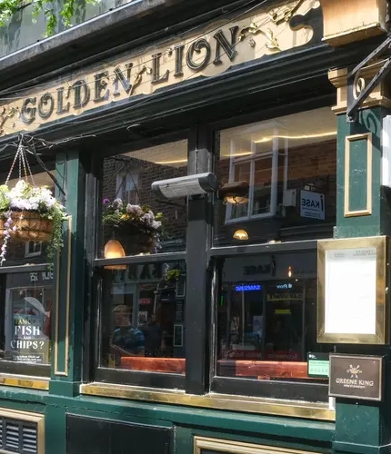 The exterior of The Golden Lion