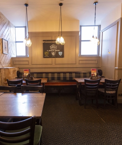 interior restaurant and seating area