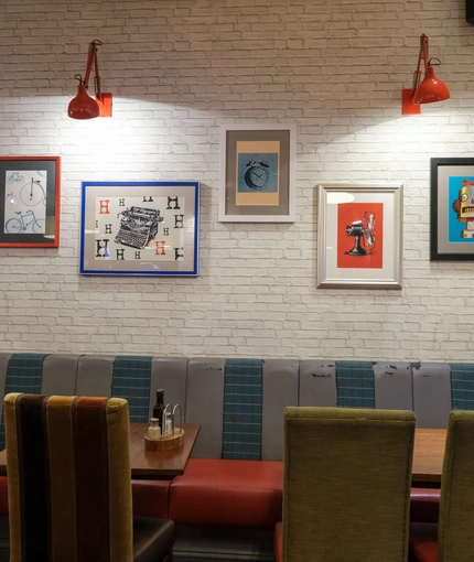 interior restaurant and seating area