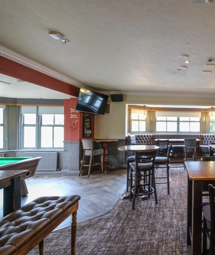 interior restaurant and seating area