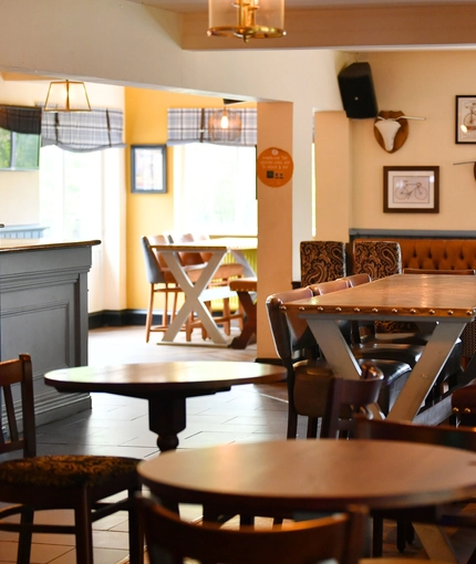 Restaurant area in a pub