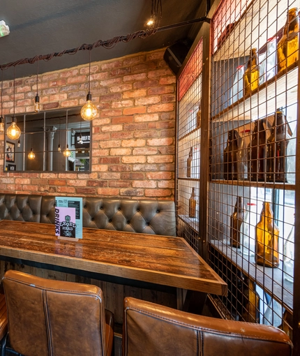 interior restaurant and seating area