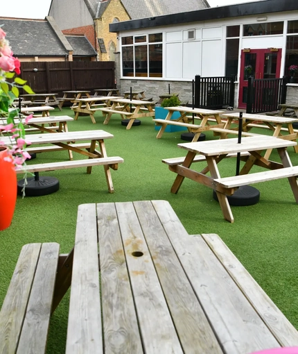 exterior beer garden