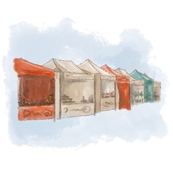 A Illustration of the food festival in Stratford-Upon-Avon.