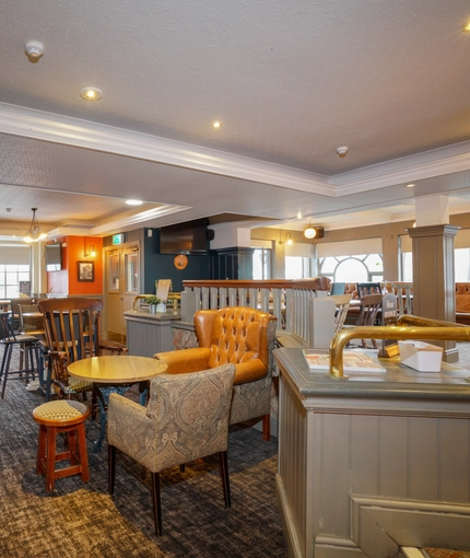 interior restaurant and seating area