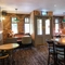 Interior dining area of a pub.