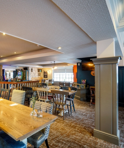 interior restaurant and seating area