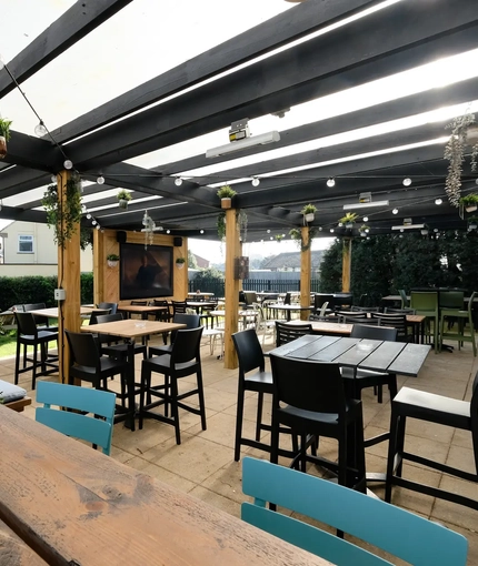 exterior beer garden