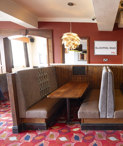 interior restaurant and seating area