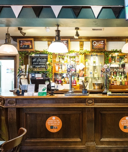 interior bar of the pub