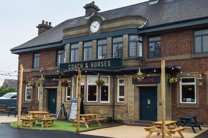 exterior venue image with beer garden