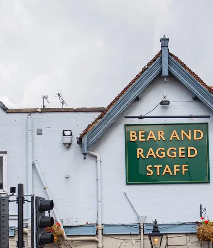 The exterior of The Bear & Ragged Staff