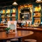 The bar and interior seating area of the Garrick Arms in Charing Cross.