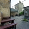 Outdoor seating area, rear of property
