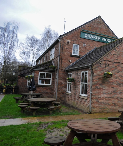 exterior of the venue with beer garden