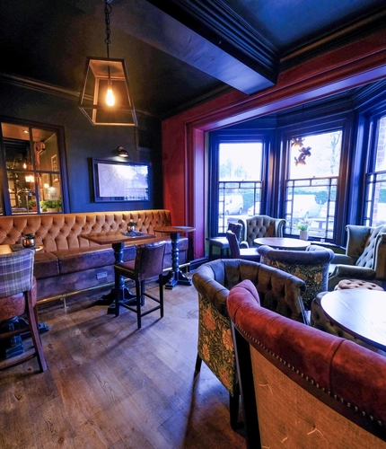 interior restaurant with seating area