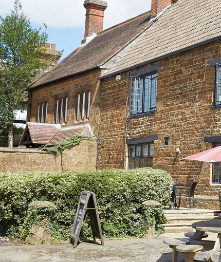 exterior facade of a pub
