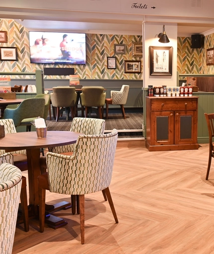 Interior seating area / restaurant