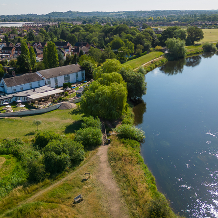The view of the Riverside from above