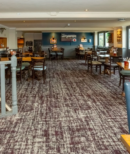 Restaurant area in a pub