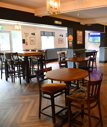 Restaurant area in a pub