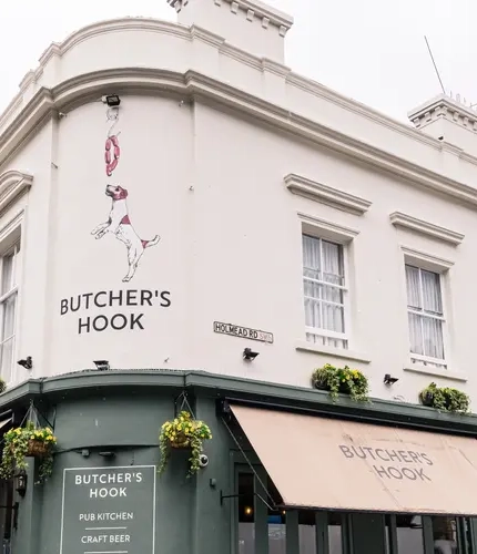 The exterior of The Butcher's Hook