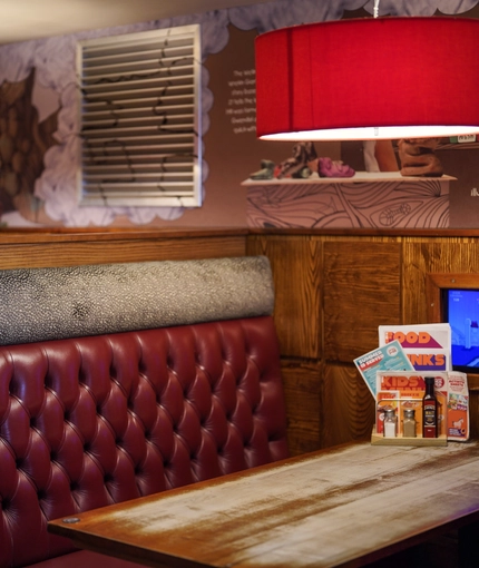 Restaurant area in a pub