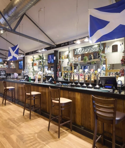 Bar area in a pub