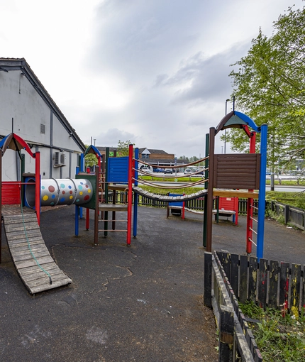 Play area outside of a pub