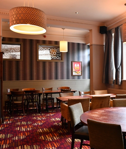 interior dining area of a pub